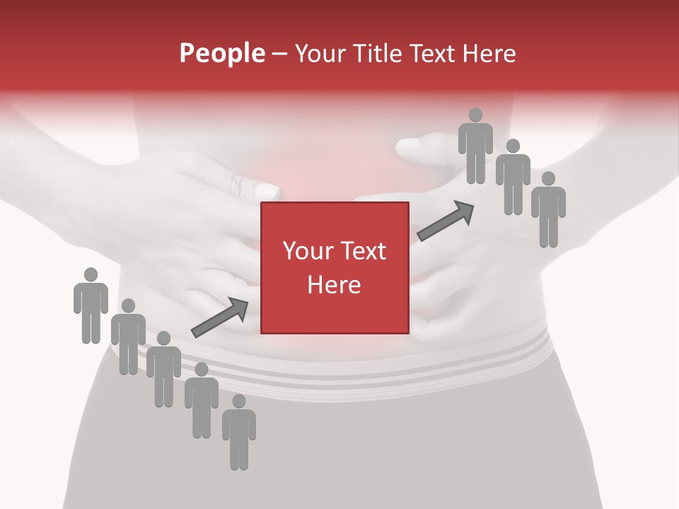 Pharmacy Woman Stomachache PowerPoint Template