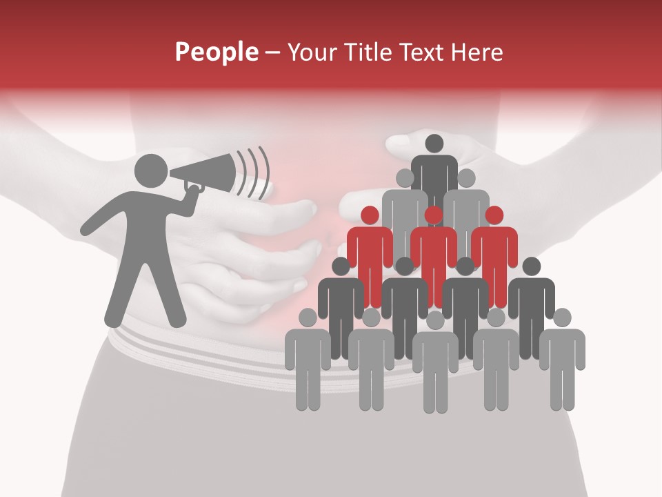 Pharmacy Woman Stomachache PowerPoint Template