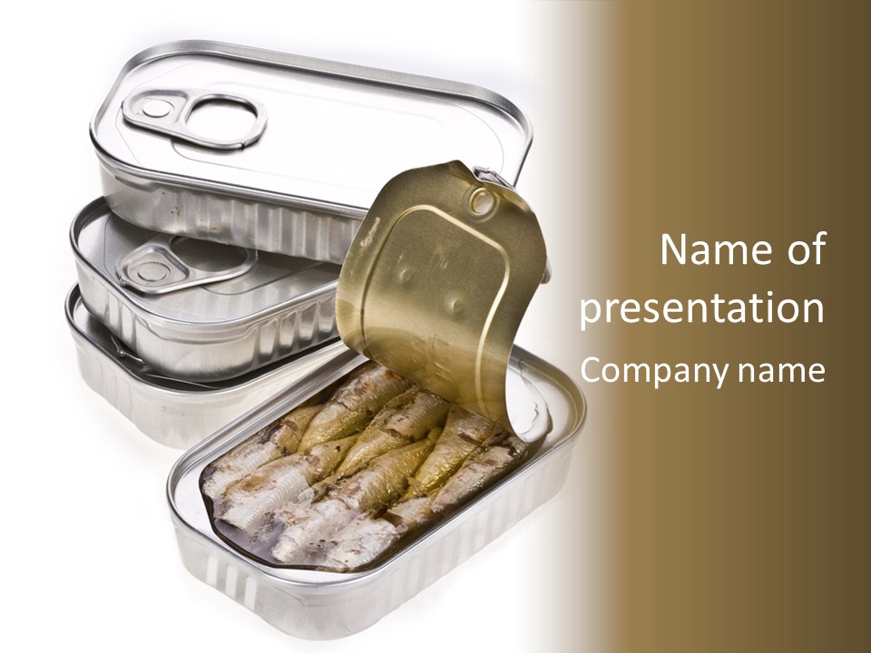 Canister Product Sea PowerPoint Template