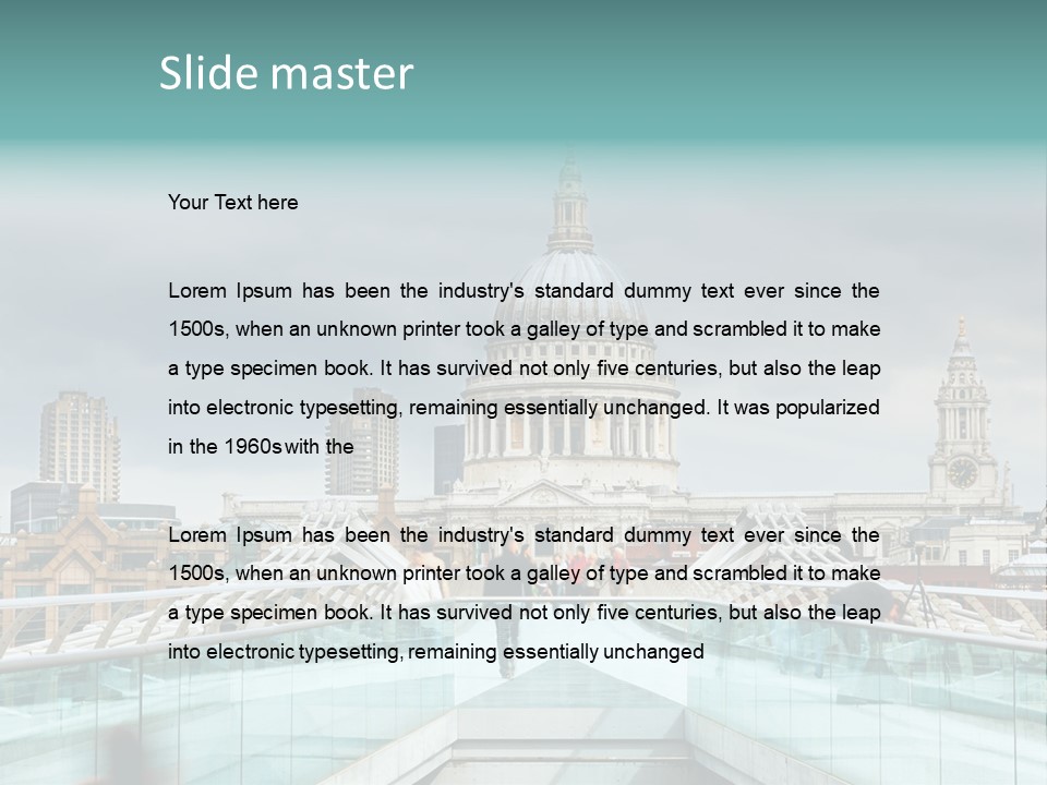 Old Dome England PowerPoint Template