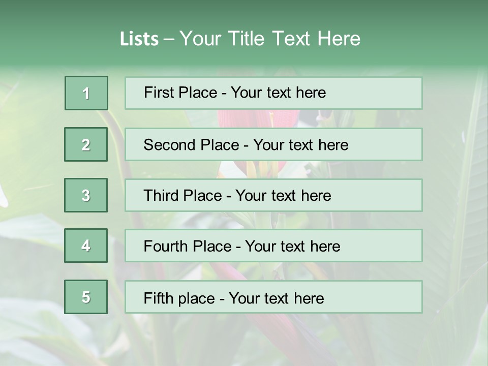Season Garden Blooming PowerPoint Template