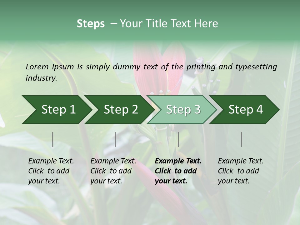 Season Garden Blooming PowerPoint Template