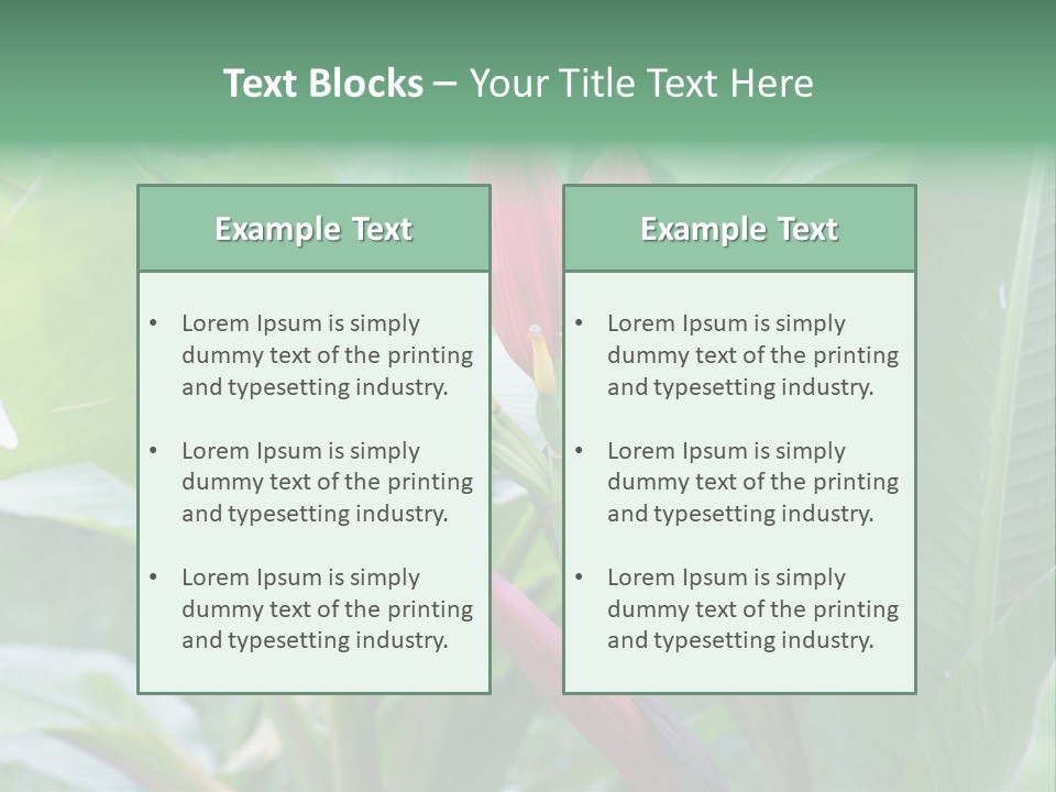 Season Garden Blooming PowerPoint Template