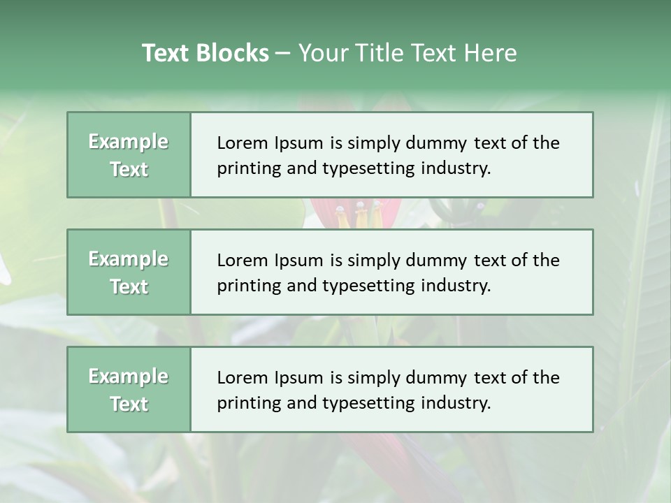 Season Garden Blooming PowerPoint Template