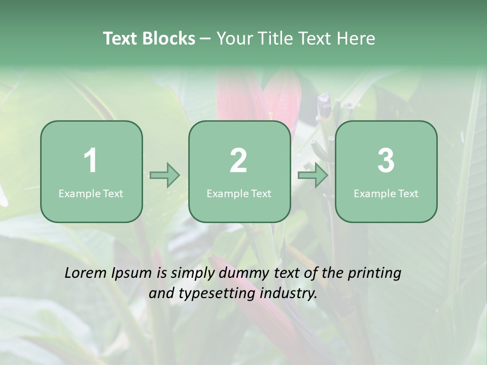 Season Garden Blooming PowerPoint Template