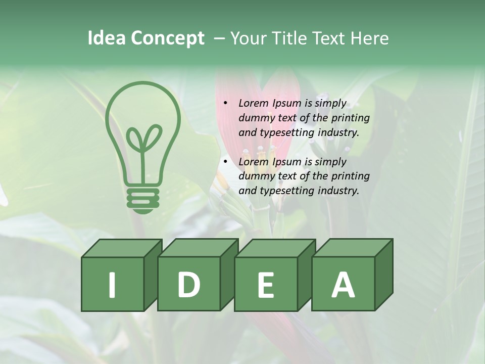 Season Garden Blooming PowerPoint Template