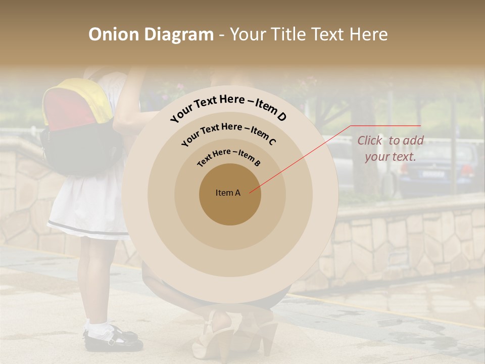 A Woman Kneeling Down Next To A Little Girl PowerPoint Template