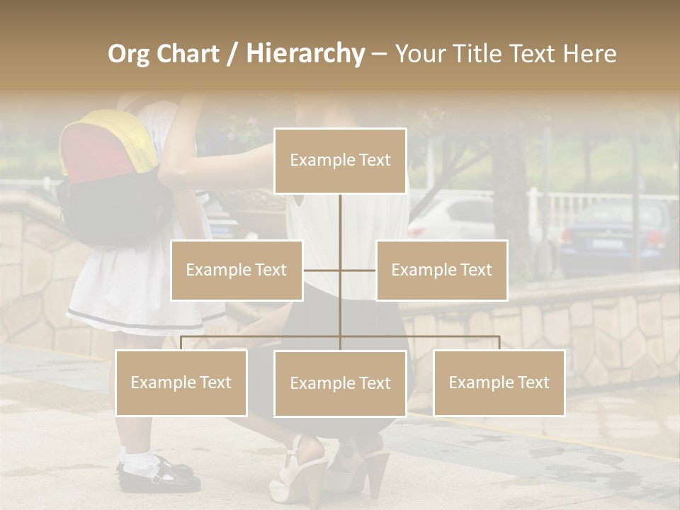 A Woman Kneeling Down Next To A Little Girl PowerPoint Template