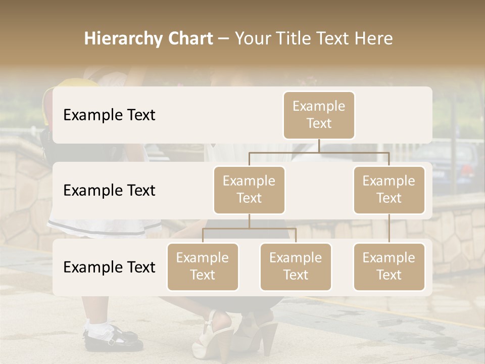 A Woman Kneeling Down Next To A Little Girl PowerPoint Template