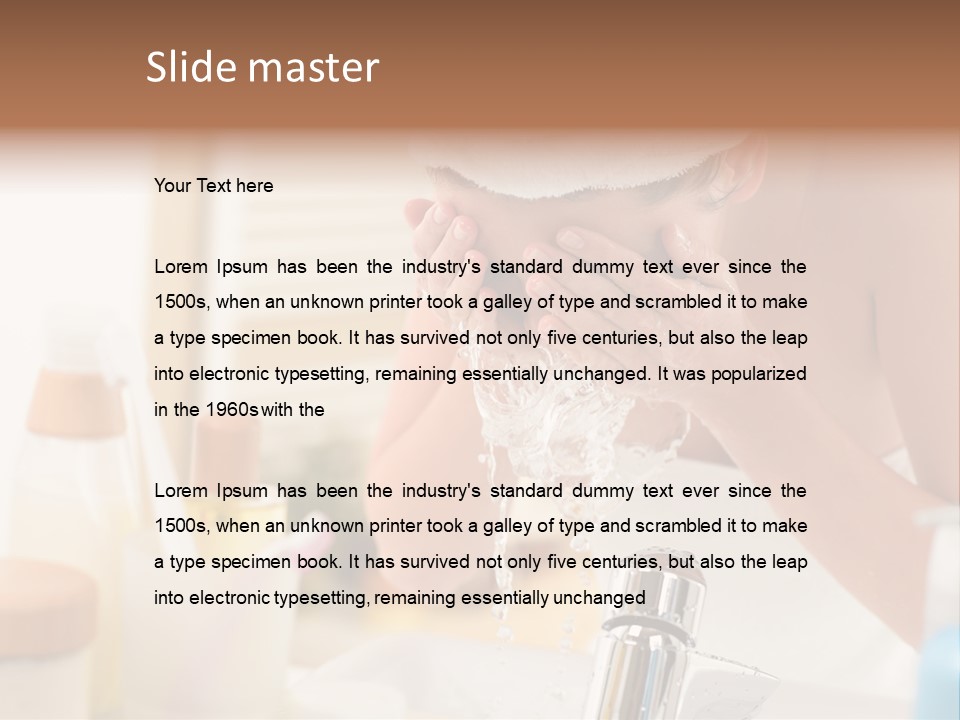 Portrait Sink Wellness PowerPoint Template