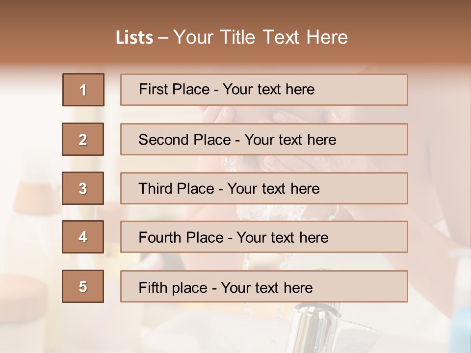 Portrait Sink Wellness PowerPoint Template