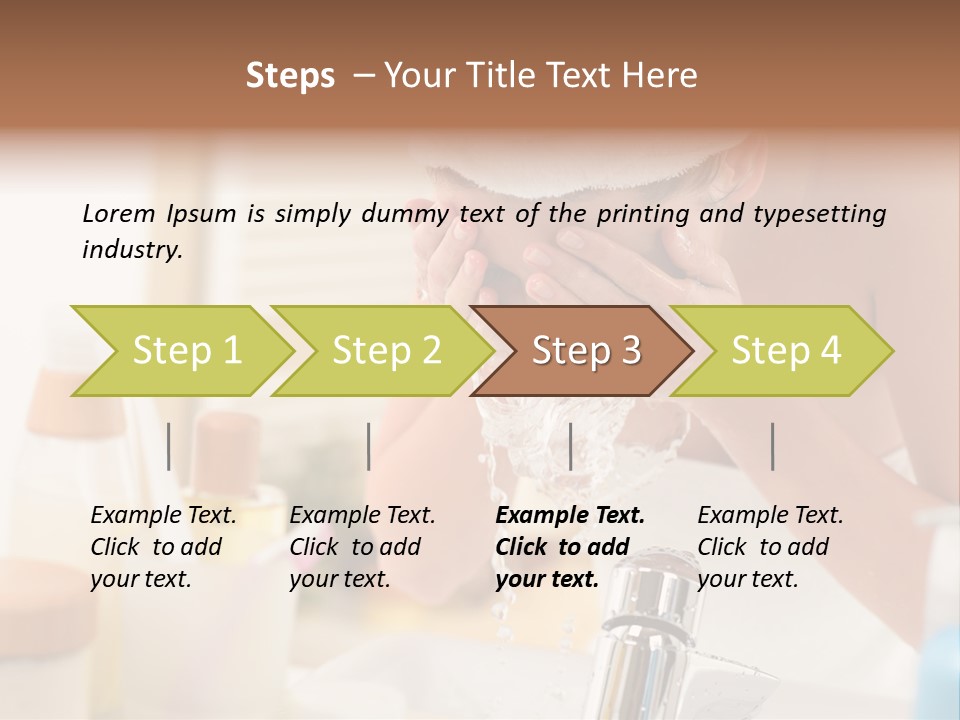 Portrait Sink Wellness PowerPoint Template