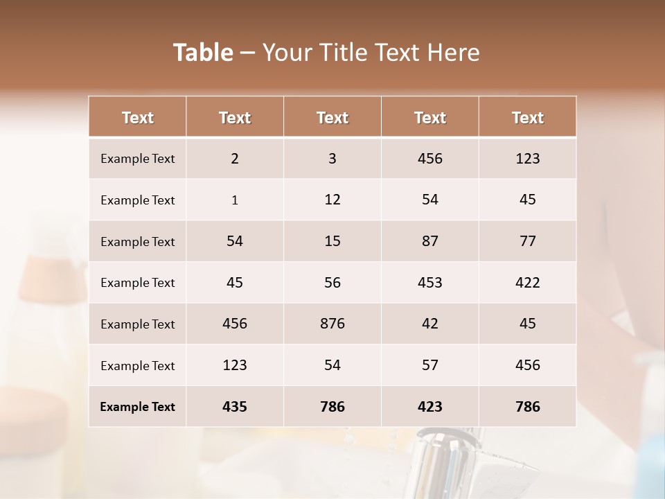 Portrait Sink Wellness PowerPoint Template