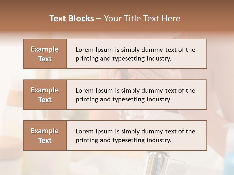 Portrait Sink Wellness PowerPoint Template