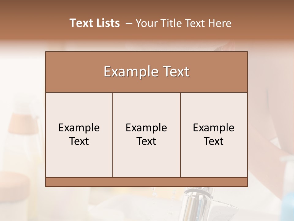 Portrait Sink Wellness PowerPoint Template