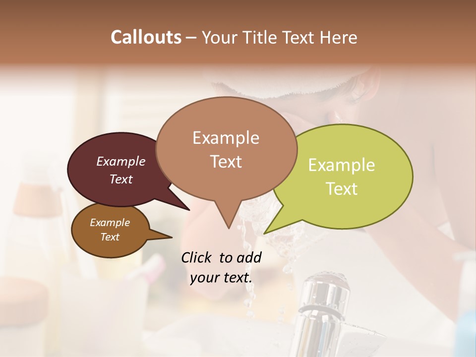 Portrait Sink Wellness PowerPoint Template