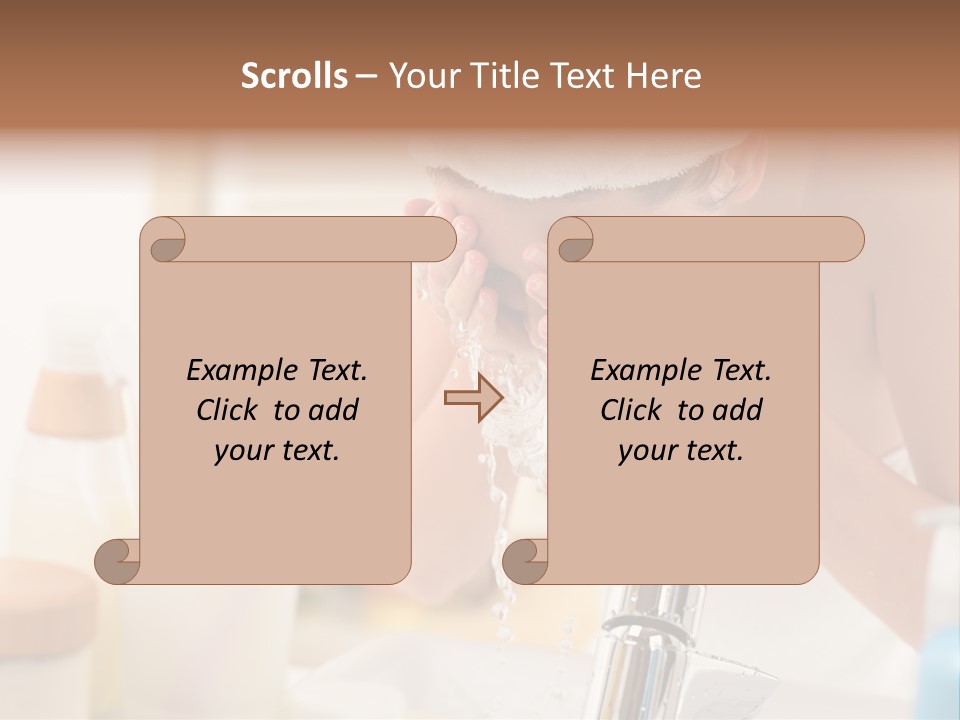 Portrait Sink Wellness PowerPoint Template