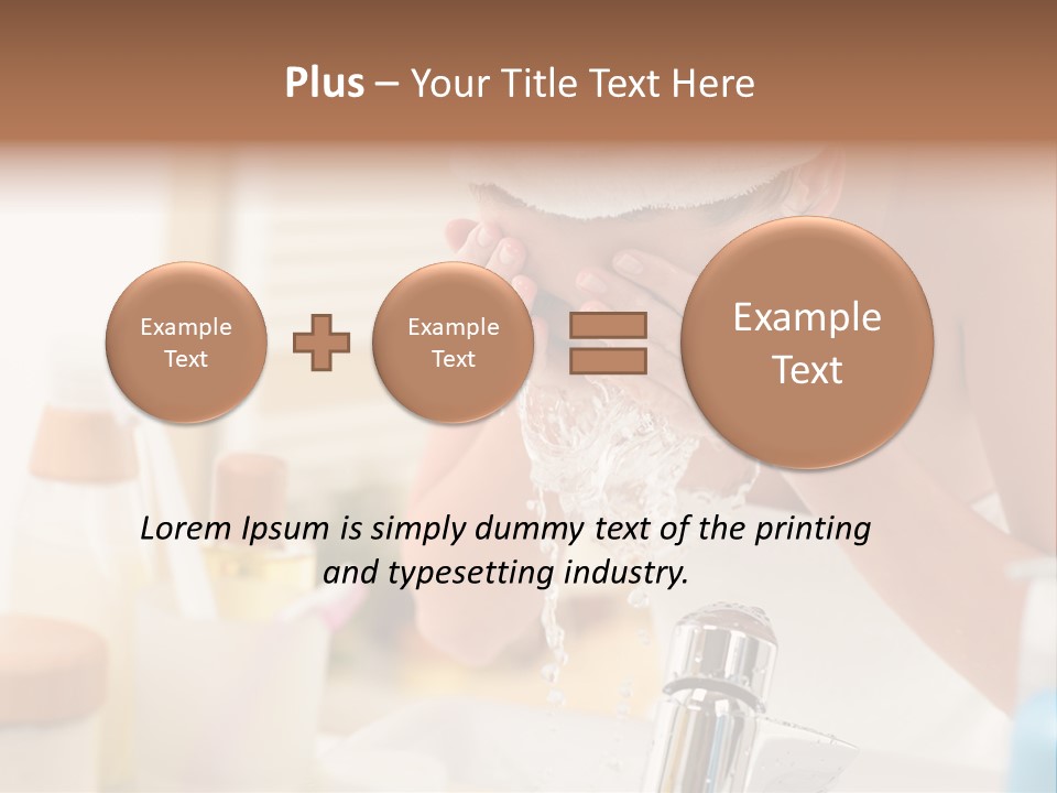 Portrait Sink Wellness PowerPoint Template