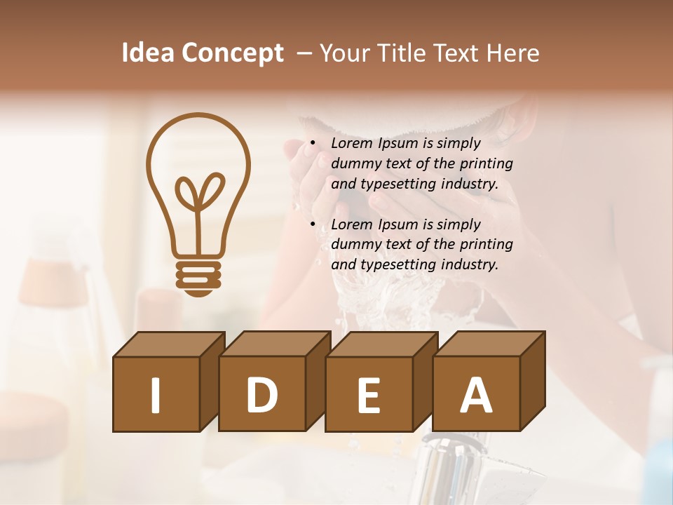 Portrait Sink Wellness PowerPoint Template