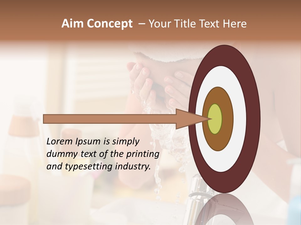 Portrait Sink Wellness PowerPoint Template