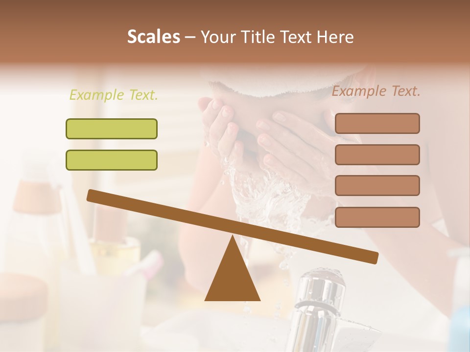 Portrait Sink Wellness PowerPoint Template