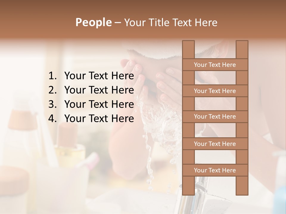 Portrait Sink Wellness PowerPoint Template