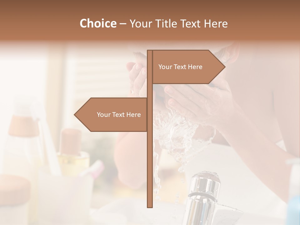 Portrait Sink Wellness PowerPoint Template