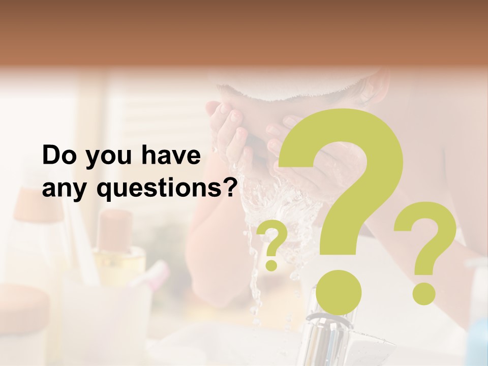 Portrait Sink Wellness PowerPoint Template