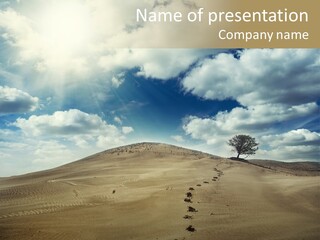 Holiday Hill Wallpaper PowerPoint Template