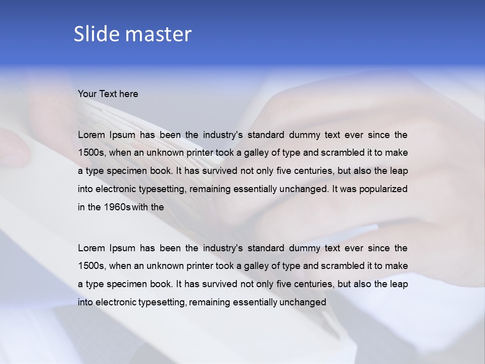 Clothing Earnings Government PowerPoint Template