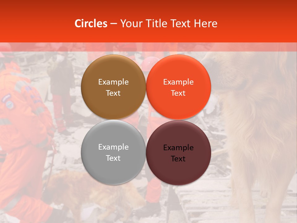 Ruined Police Fire Department PowerPoint Template