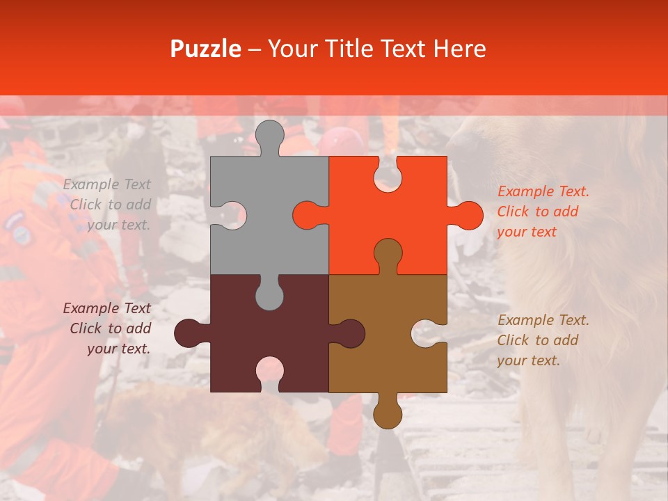 Ruined Police Fire Department PowerPoint Template