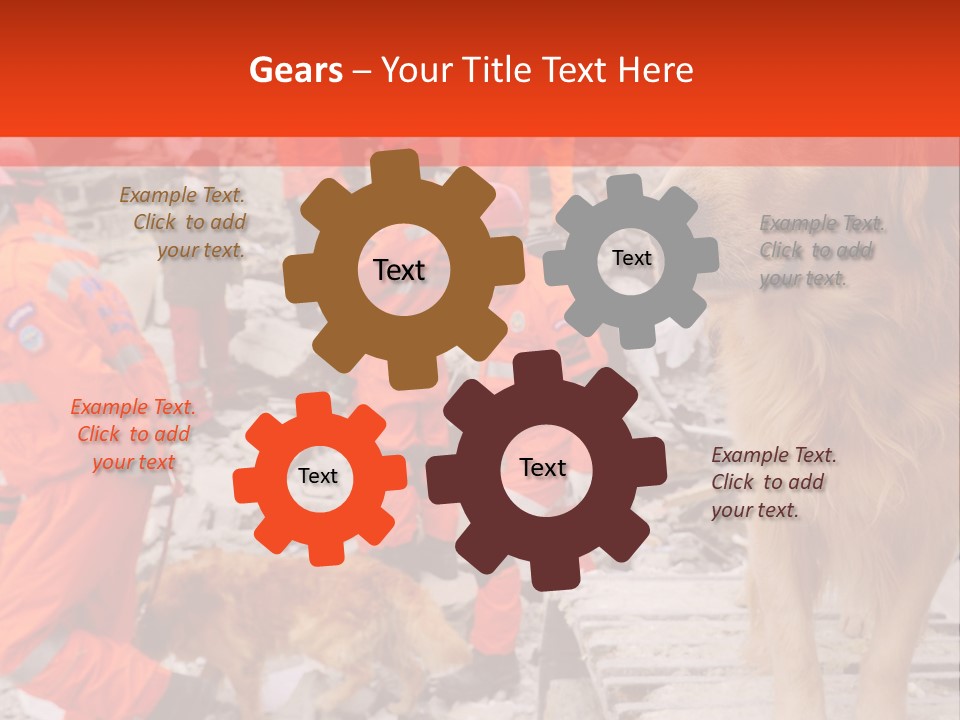 Ruined Police Fire Department PowerPoint Template