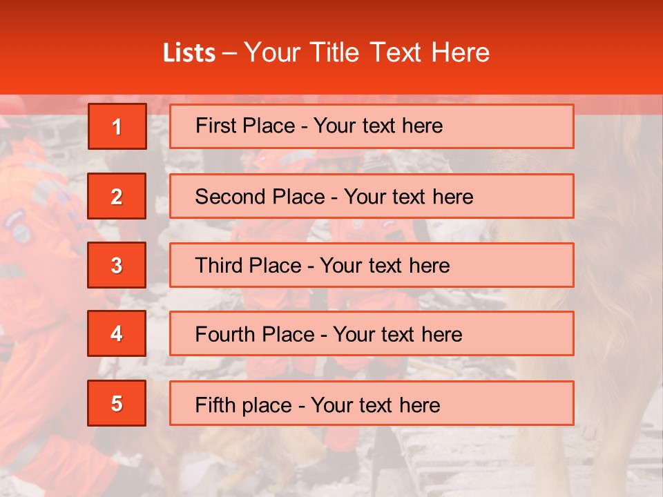 Ruined Police Fire Department PowerPoint Template