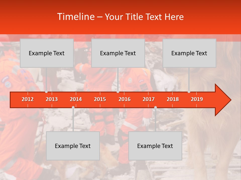 Ruined Police Fire Department PowerPoint Template