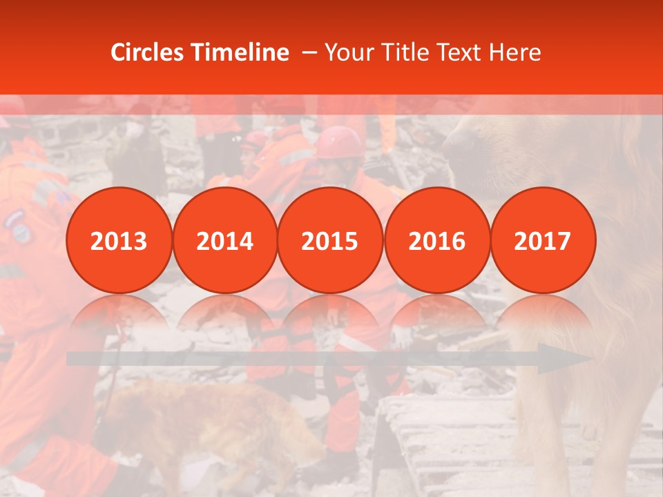 Ruined Police Fire Department PowerPoint Template