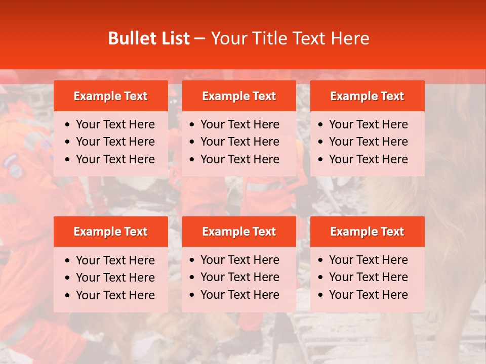 Ruined Police Fire Department PowerPoint Template