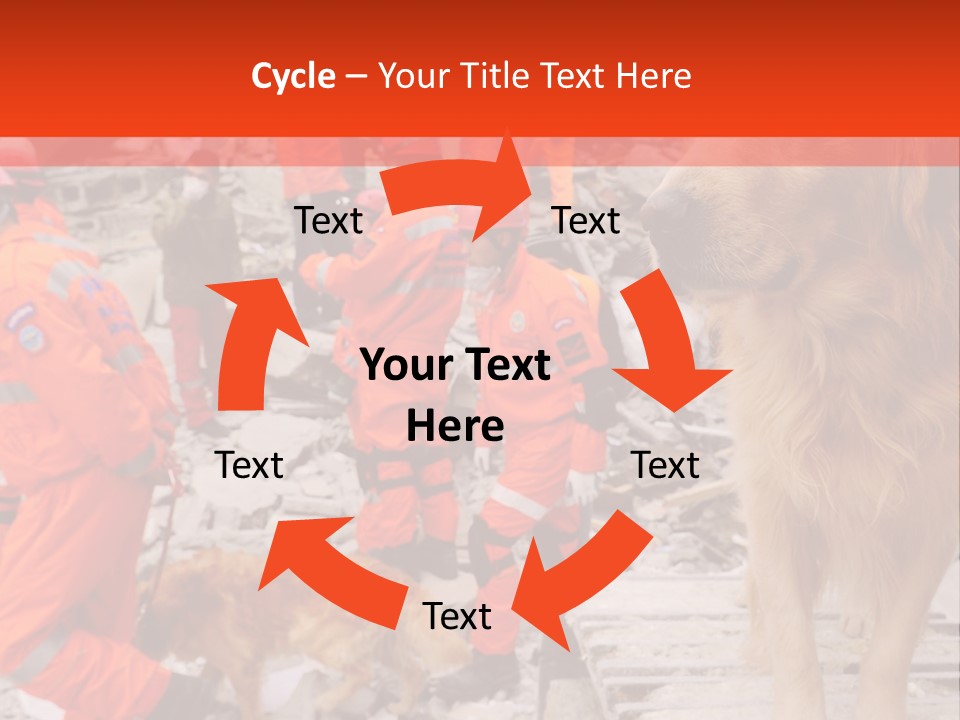 Ruined Police Fire Department PowerPoint Template