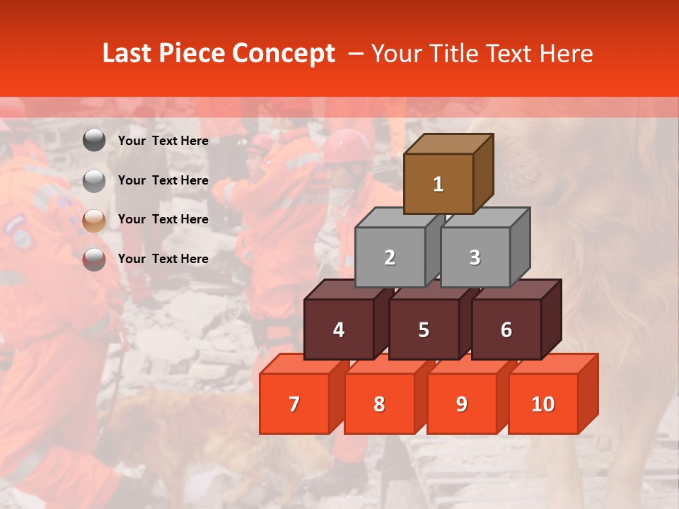 Ruined Police Fire Department PowerPoint Template