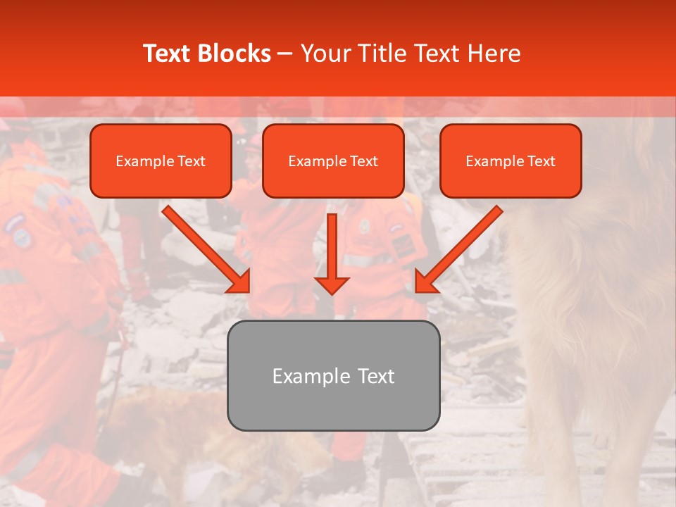 Ruined Police Fire Department PowerPoint Template