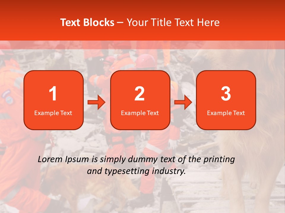 Ruined Police Fire Department PowerPoint Template