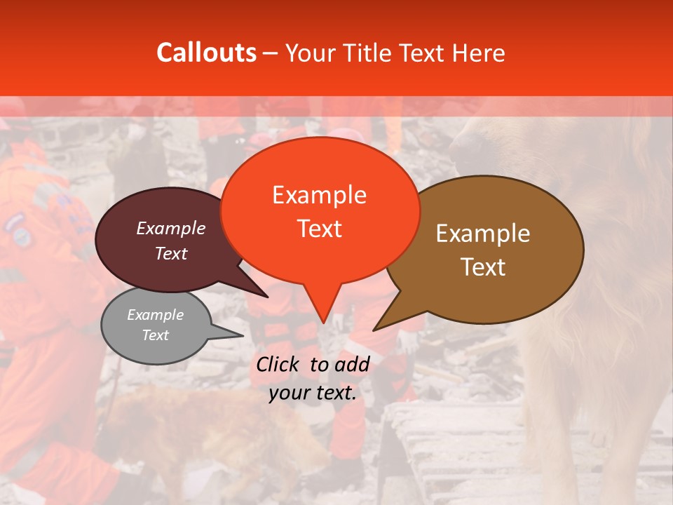 Ruined Police Fire Department PowerPoint Template