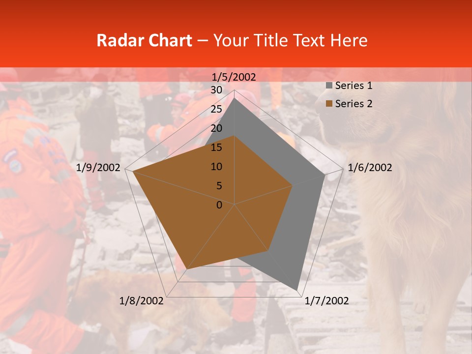 Ruined Police Fire Department PowerPoint Template