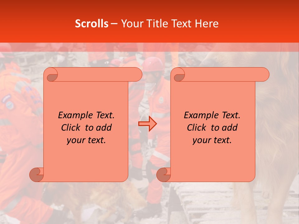 Ruined Police Fire Department PowerPoint Template