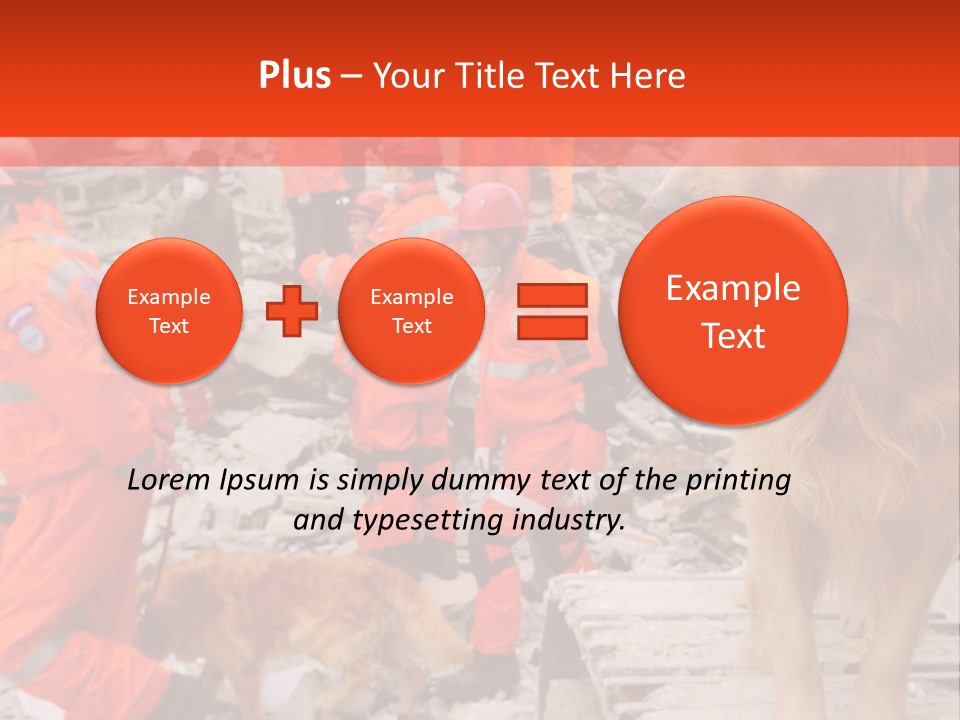 Ruined Police Fire Department PowerPoint Template