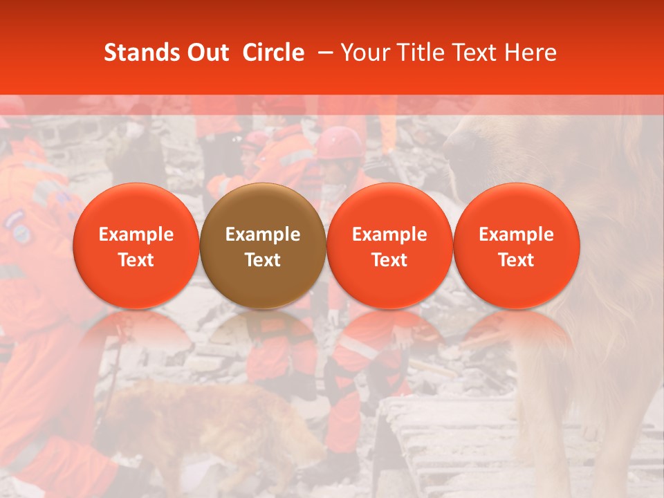 Ruined Police Fire Department PowerPoint Template