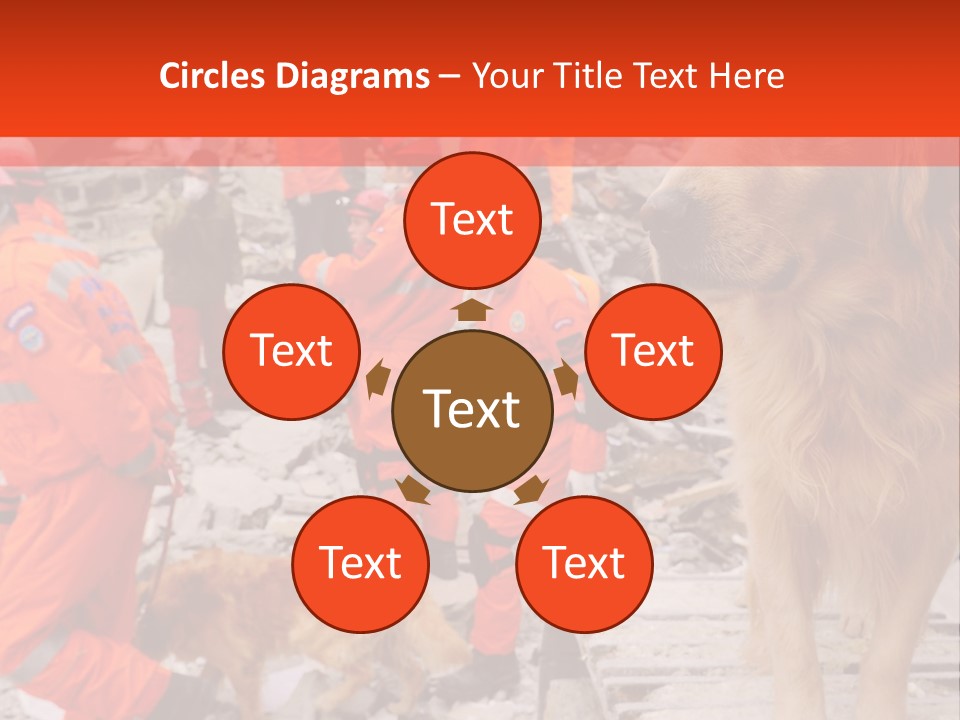 Ruined Police Fire Department PowerPoint Template