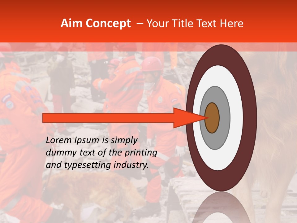 Ruined Police Fire Department PowerPoint Template