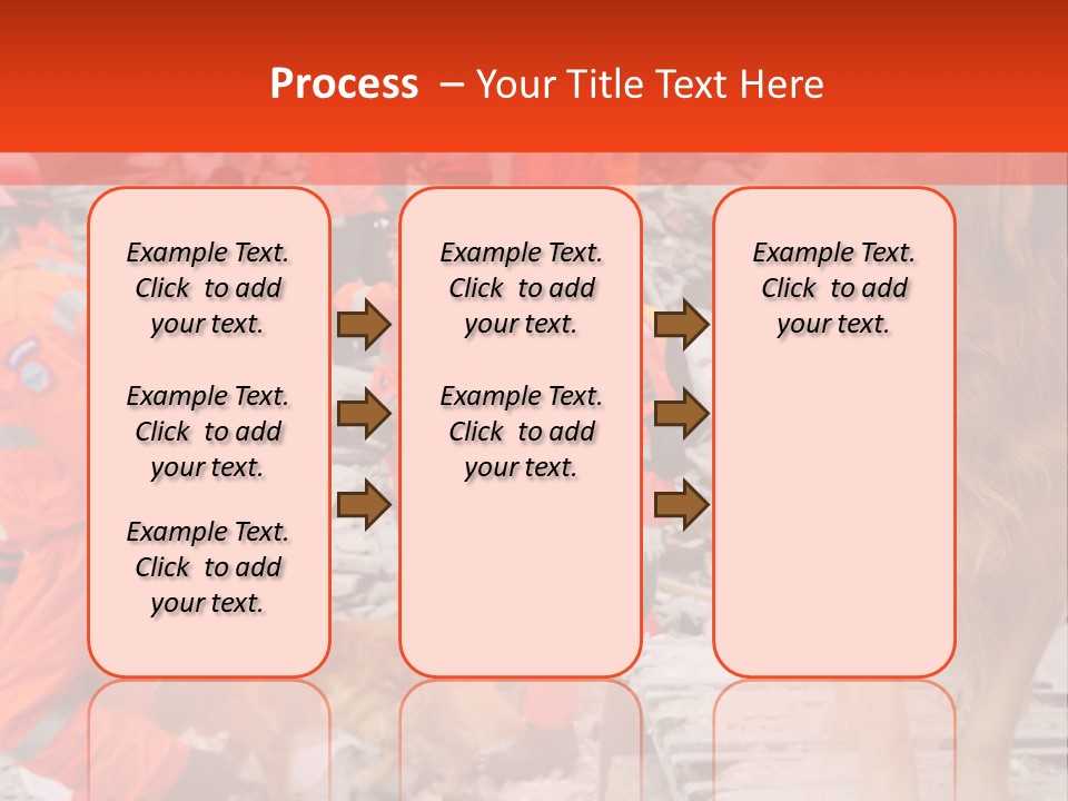 Ruined Police Fire Department PowerPoint Template