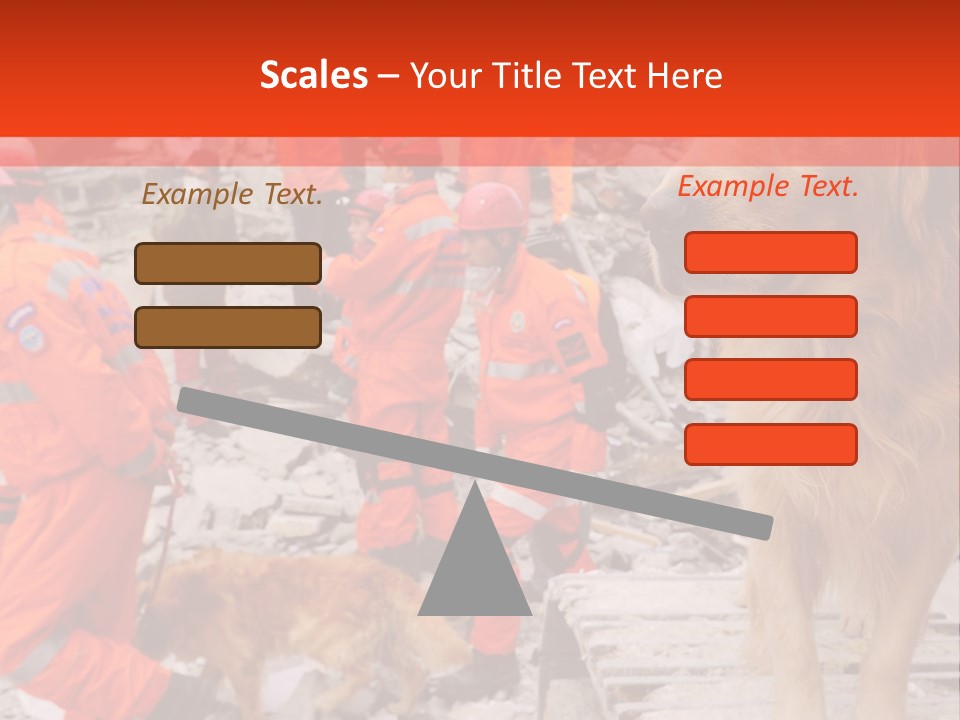 Ruined Police Fire Department PowerPoint Template
